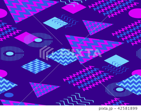 Memphis seamless pattern. Geometric elements 42581899