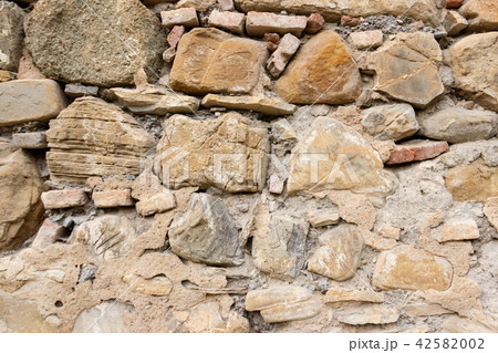 Background of the old stone wall 42582002