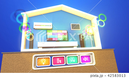 Switched smart apartment and musical bubbles 42583013