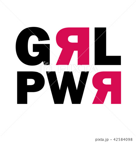 Vector poster Girl Power. Good for sticker, patch, pin or t-shirt print 42584098
