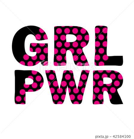 Vector poster Girl Power. Good for sticker, patch, pin or t-shirt print 42584100