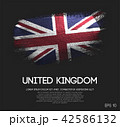 United Kingdom Flag Made of Glitter Brush Paint 42586132