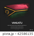 Vanuatu Flag Made of Glitter Sparkle Brush Paint 42586135