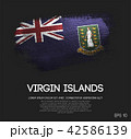 British Virgin Islands Flag Made of Brush Paint 42586139
