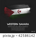 Sahrawi Flag Made of Glitter Sparkle Brush Paint 42586142
