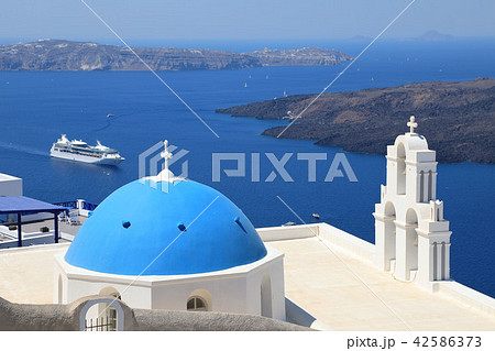 ギリシャ、サントリーニ島フィラ 42586373
