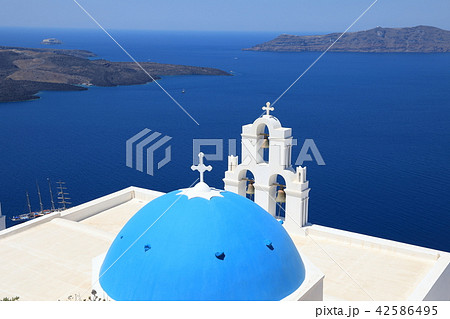 ギリシャ、サントリーニ島フィラ 42586495