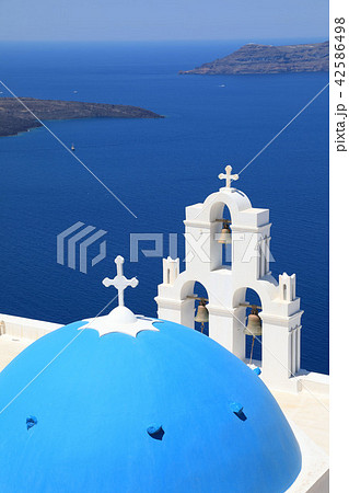 ギリシャ、サントリーニ島フィラ ギリシャ、サントリーニ島フィラ 42586498