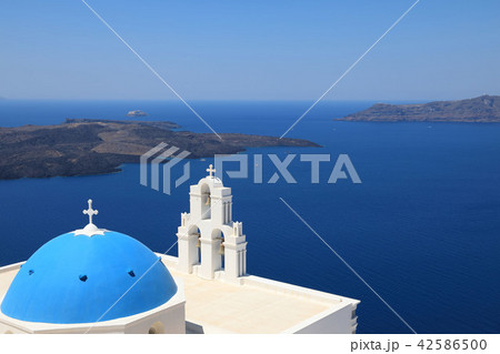 ギリシャ、サントリーニ島フィラ 42586500