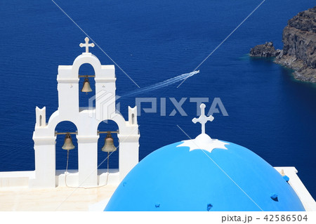 ギリシャ、サントリーニ島フィラ 42586504