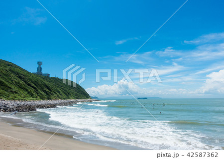 [愛知県]　伊良湖岬　青空　先端 42587362