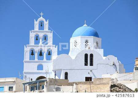 ギリシャ、サントリーニ島フィラ 42587613