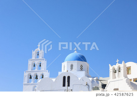 ギリシャ、サントリーニ島フィラ 42587625