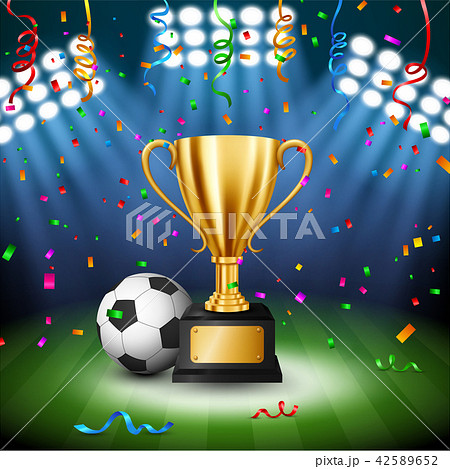 Soccer Championship with Golden Trophy 42589652