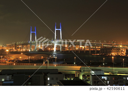 港のみえる丘公園からの横浜ベイブリッジ 42590611