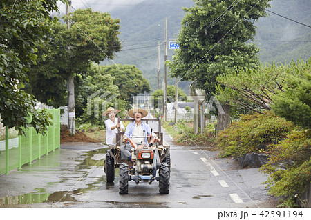 耕運機 高齢者 老人 42591194