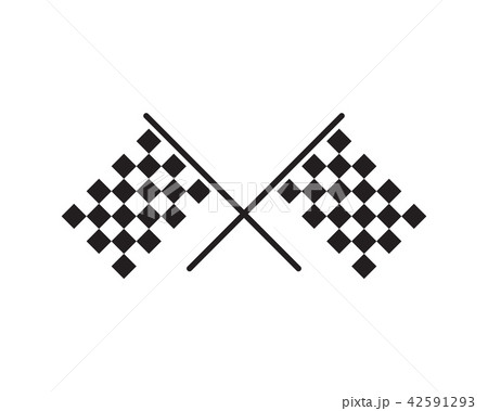 Race flag icon template illustration design Race flag icon template illustration design 42591293