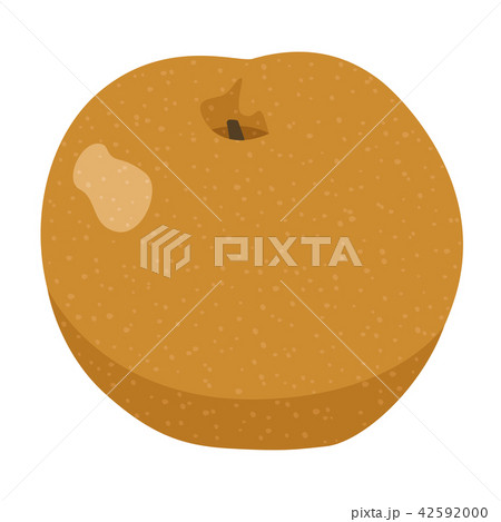 秋が旬のフルーツ 梨のイラストのイラスト素材