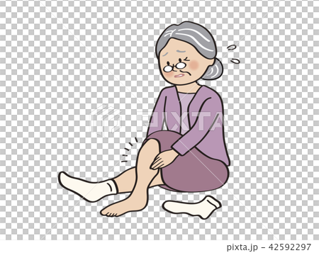 高級女性雙腳腫脹 42592297