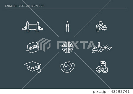 outline vector icons on a theme school education outline vector icons on a theme school education 42592741