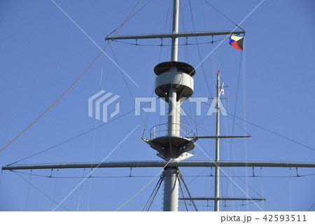 横須賀市 【戦艦みかさ】 マストとＺ旗 42593511