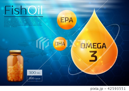 Fish oil template background 42593551
