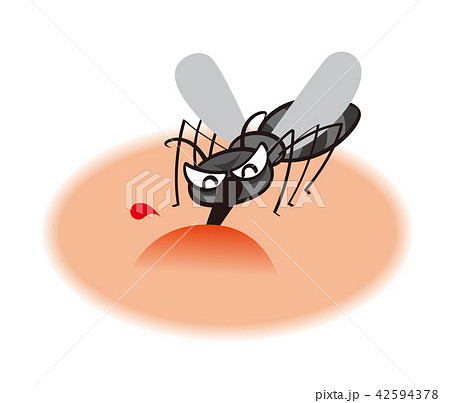 蚊のイラストのイラスト素材
