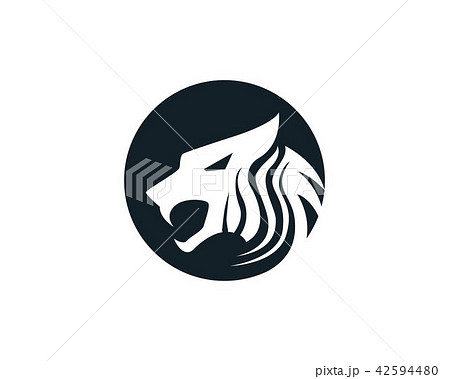 Tiger head logo mascot on white background 42594480