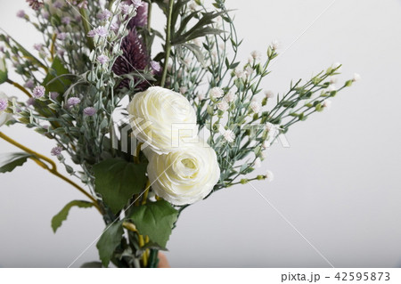 花 白 白色 42595873