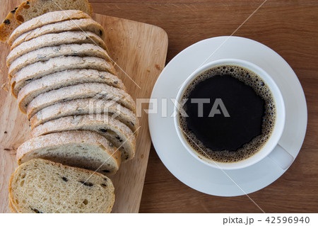 French bread, Pain de Campagne and coffee 42596940