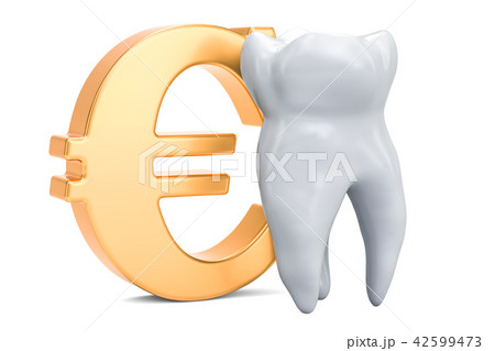 Cost of dental services concept, tooth Cost of dental services concept, tooth 42599473