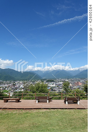 展望テラスから大町市街地眺望 大町公園 大町市 展望テラスから大町市街地眺望 大町公園 大町市 42600164