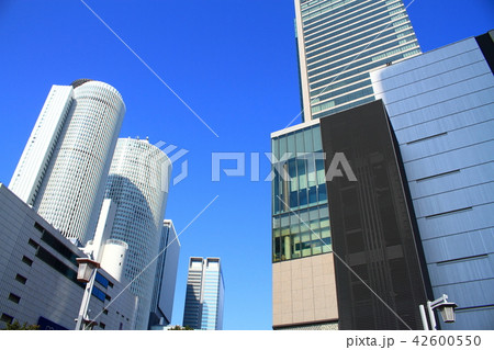 名古屋市　都市風景　名古屋駅前の風景 42600550