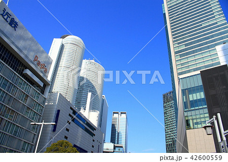 名古屋市　都市風景　名古屋駅前の風景 42600559