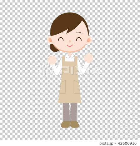 Young housekeeper Guts pose 42600910