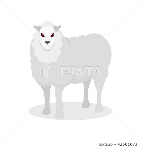 White sheep, farm animal vector Illustration on a white background White sheep, farm animal vector Illustration on a white background 42601073