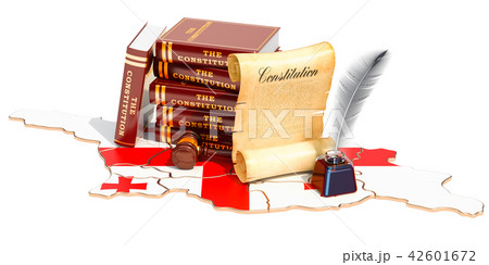 Constitution of Georgia concept, 3D rendering 42601672