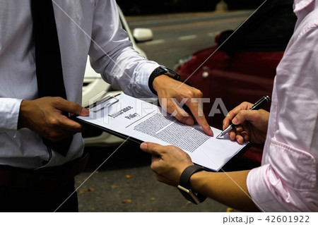 The insurance agent working claim process. 42601922