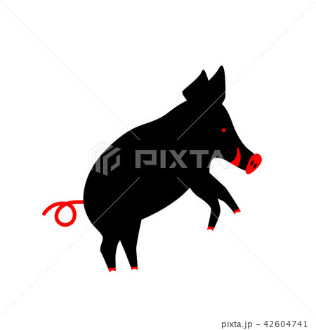 boar, pig silhouette isolated on white background boar, pig silhouette isolated on white background 42604741