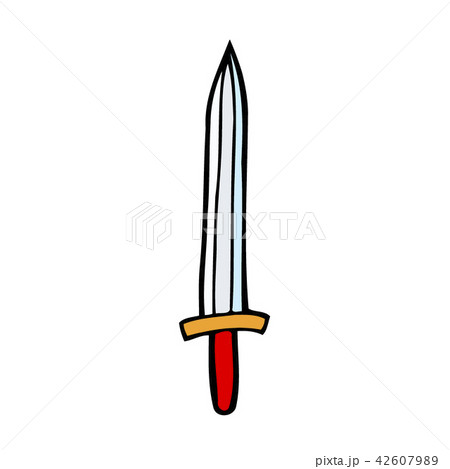 Contour image of dagger. Contour image of dagger. 42607989