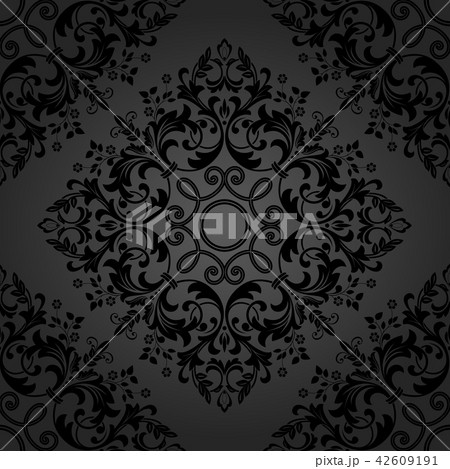 Floral pattern. Wallpaper baroque, damask.  42609191
