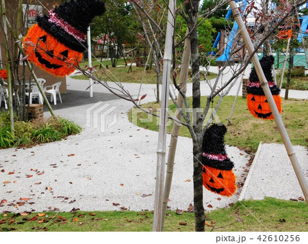 ハロウイン会場のカボチャの人形 ハロウイン会場のカボチャの人形 42610256