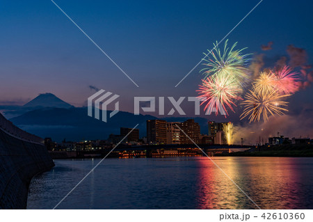 (静岡県)沼津夏まつり・狩野川花火大会 富士山 (静岡県)沼津夏まつり・狩野川花火大会 富士山 42610360
