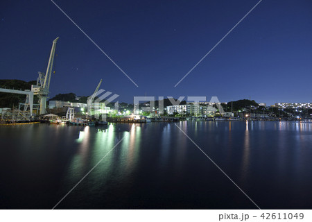 横須賀市 【夏】 深浦湾の夜景 横須賀市 【夏】 深浦湾の夜景 42611049