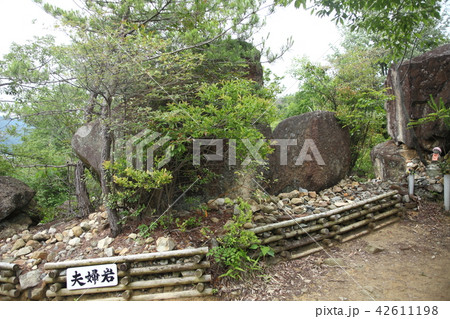 中山寺　奥之院参道の夫婦岩 42611198