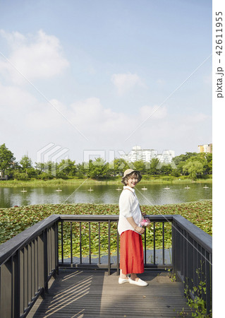 高齢者 老人 散歩 42611955