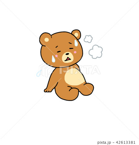疲れたくまのイラスト素材 [42613381] - PIXTA