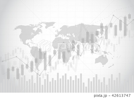 Business candle stick graph chart of stock market 42613747