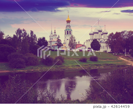 Kremlin (Cathedral) Square at sunny day in Vologda, Russia Kremlin (Cathedral) Square at sunny day in Vologda, Russia 42614459