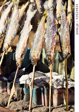 あゆの塩焼き　 sdgs サステイナブル　環境問題　河川の汚染　食料危機 42624834